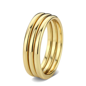 3W1628 - Flash Gold Brass Ring with No Stone in No Stone