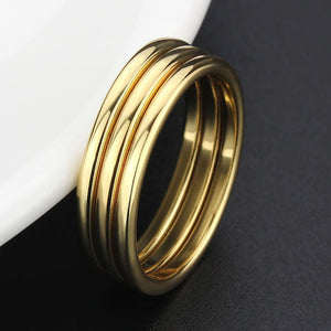 3W1628 - Flash Gold Brass Ring with No Stone in No Stone