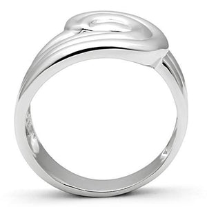 3W165 - Rhodium Brass Ring with No Stone