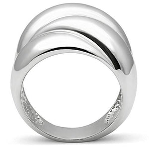 3W166 - Rhodium Brass Ring with No Stone