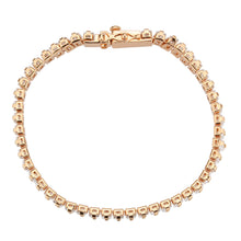 Load image into Gallery viewer, 3W1705 - Rose Gold Brass Bracelet with AAA Grade CZ in Clear