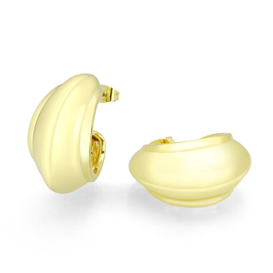 3W1739G - Flash Gold Brass Earring with NoStone in No Stone