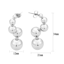 Load image into Gallery viewer, 3W1752 - Imitation Rhodium Brass Earring with NoStone in No Stone