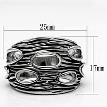 Load image into Gallery viewer, 3W188 - Rhodium Brass Ring with No Stone