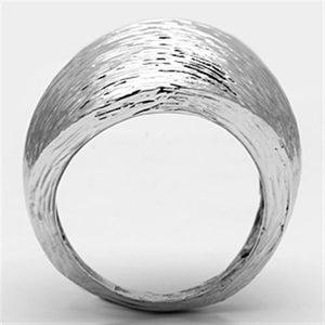 3W256 - Rhodium Brass Ring with No Stone