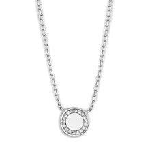 Load image into Gallery viewer, 3W447 - Rhodium Brass Necklace with AAA Grade CZ  in Clear