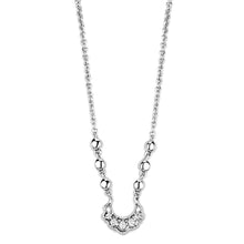 Load image into Gallery viewer, 3W448 - Rhodium Brass Necklace with AAA Grade CZ  in Clear
