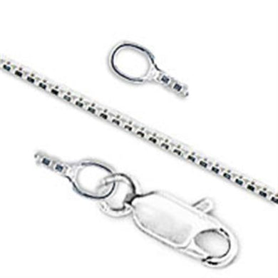 5X001 - High-Polished 925 Sterling Silver Chain with No Stone