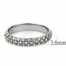 Load image into Gallery viewer, DA231 - High polished (no plating) Stainless Steel Ring with AAA Grade CZ  in Multi Color