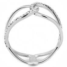 Load image into Gallery viewer, DA307 - No Plating Stainless Steel Ring with AAA Grade CZ  in Clear