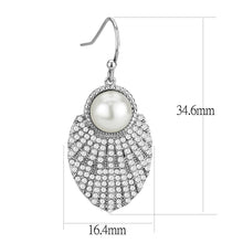 Load image into Gallery viewer, DA330 - No Plating Stainless Steel Earrings with Synthetic Pearl in White