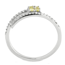 Load image into Gallery viewer, DA338 - No Plating Stainless Steel Ring with AAA Grade CZ  in Topaz