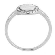 Load image into Gallery viewer, DA340 - No Plating Stainless Steel Ring with AAA Grade CZ  in Clear