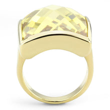 Load image into Gallery viewer, LO1251 - Gold Brass Ring with AAA Grade CZ  in Topaz