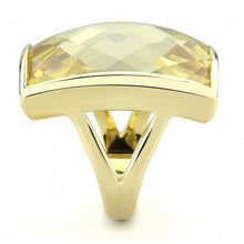 Load image into Gallery viewer, LO1251 - Gold Brass Ring with AAA Grade CZ  in Topaz