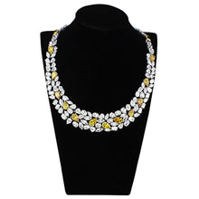 Load image into Gallery viewer, LO3293 Rhodium Brass Jewelry Sets with AAA Grade CZ in Topaz