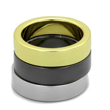 Load image into Gallery viewer, LO3643 - Rhodium+Gold+ Ruthenium Brass Ring with No Stone