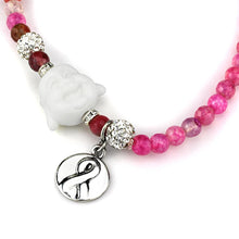 Load image into Gallery viewer, LO3822 - Antique Silver White Metal Necklace with Synthetic Glass Bead in Multi Color