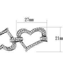 Load image into Gallery viewer, LO3825 Rhodium Brass Bracelet with Top Grade Crystal in Clear
