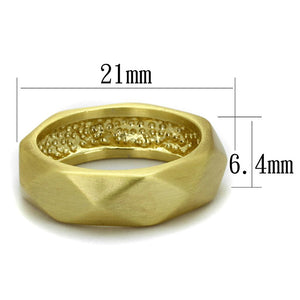 LO3895 - Gold & Brush Brass Ring with No Stone