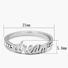 Load image into Gallery viewer, LO3974 - Rhodium Brass Ring with Top Grade Crystal  in Clear
