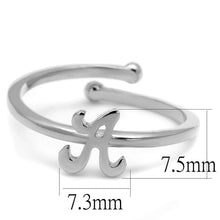 Load image into Gallery viewer, LO4005 - Rhodium Brass Ring with No Stone