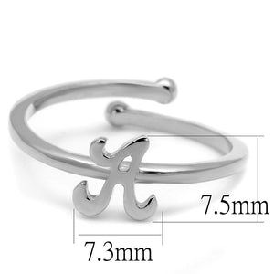 LO4005 - Rhodium Brass Ring with No Stone