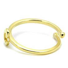 Load image into Gallery viewer, LO4008 - Flash Gold Brass Ring with No Stone