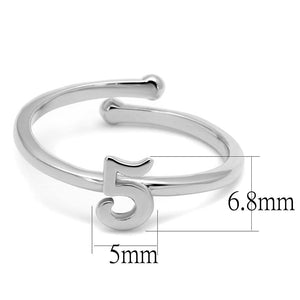 LO4015 - Rhodium Brass Ring with No Stone
