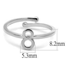 Load image into Gallery viewer, LO4029 - Rhodium Brass Ring with No Stone