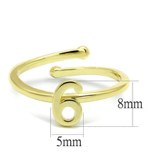 Load image into Gallery viewer, LO4034 - Flash Gold Brass Ring with No Stone