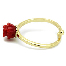 Load image into Gallery viewer, LO4058 - Flash Gold Brass Ring with Synthetic Synthetic Stone in Siam