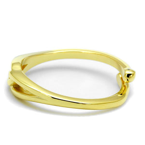 LO4081 Flash Gold Brass Ring with No Stone in No Stone