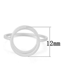 Load image into Gallery viewer, LO4250 - Matte Rhodium Brass Ring with No Stone