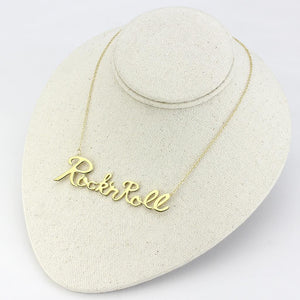 LO4689 - Flash Gold Brass Necklace with No Stone