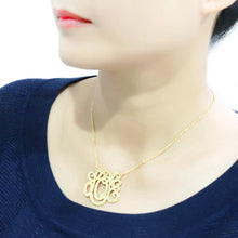 Load image into Gallery viewer, LO4690 - Rhodium Brass Necklace with No Stone