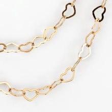 Load image into Gallery viewer, LO4695 - Flash Rose Gold Brass Necklace with No Stone