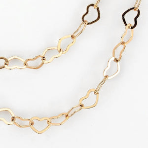 LO4695 - Flash Rose Gold Brass Necklace with No Stone