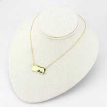Load image into Gallery viewer, LO4700 - Flash Gold Brass Necklace with Top Grade Crystal  in Clear