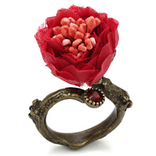 Load image into Gallery viewer, LO4747 - Antique Tone Brass Ring with Assorted in MultiColor