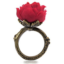 Load image into Gallery viewer, LO4747 - Antique Tone Brass Ring with Assorted in MultiColor