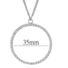 Load image into Gallery viewer, LOAS1357 - Rhodium Brass Pendant with AAA Grade CZ  in Clear