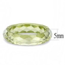 Load image into Gallery viewer, LOS082 -  Stone Ring with AAA Grade CZ  in Olivine color