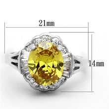 Load image into Gallery viewer, LOS659 - Silver 925 Sterling Silver Ring with AAA Grade CZ  in Topaz