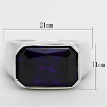 Load image into Gallery viewer, LOS672 - Silver 925 Sterling Silver Ring with AAA Grade CZ  in Amethyst
