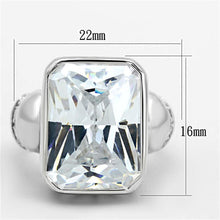 Load image into Gallery viewer, LOS678 - Silver 925 Sterling Silver Ring with AAA Grade CZ  in Clear