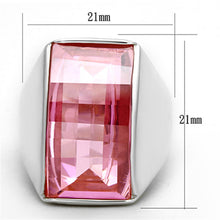 Load image into Gallery viewer, LOS695 - Silver 925 Sterling Silver Ring with AAA Grade CZ  in Rose