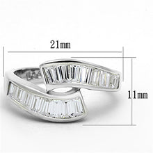 Load image into Gallery viewer, LOS705 - Silver 925 Sterling Silver Ring with AAA Grade CZ  in Clear