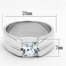 Load image into Gallery viewer, LOS708 - Silver 925 Sterling Silver Ring with AAA Grade CZ  in Clear