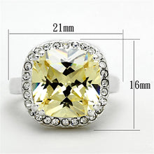 Load image into Gallery viewer, LOS718 - Silver 925 Sterling Silver Ring with AAA Grade CZ  in Citrine Yellow